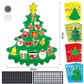 Adesivos de árvore de Natal decorativos destacáveis ​​para crianças em 3D